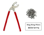 Hog Pliers Kit With Galvanized Steel Rings Auto Upholstery Installation. Fixed Price $27.84.