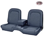 1964-1/2 -1965 Ford Mustang Coupe Blue Front & Rear Bench Seat Upholstery Tmi. Fixed Price $736.89.