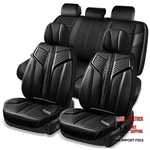 Nappa Leather Seat Covers, Breathable Full Set Coverage All Black. Fixed Price $244.57.