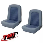 1966 Mustang Front Bucket Seat Upholstery- Pair- Blue Made By Tmi In Stock!. Fixed Price $434.04.