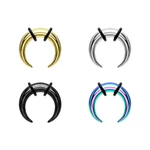 Surgical Steel Crescent Tapers Bull Stretchers Expander Horseshoes Septum Ring. Fixed Price $10.95.