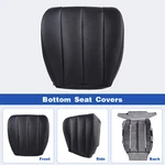 2010 - 2014 Subaru Outback Driver Lower Black Leather Seat Cover Perforated. Fixed Price $49.00.