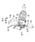 Genuine Mopar Seat Track Cover 5LJ30DX9AA. Fixed Price $6.50.