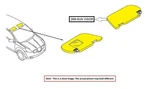 Right Blk Sun Visor Oem 08-15 Tt Audi 8J7857552A24A. Fixed Price $75.00.