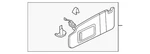 Genuine Volkswagen Sun-visor 561-857-551-J-4T6. Fixed Price $147.14.