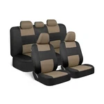 Bdk Polypro Seat Covers Full Set In Beige Black Front And Rear Split. Fixed Price $40.59.