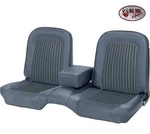 1968 Ford Mustang Coupe Front & Rear Bench Seat Upholstery Blue Made By Tmi. Fixed Price $736.89.