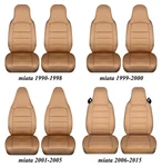 Semi Custom Car Seat Covers Solid Tan Fits Mazda Miata MX-5 1990-2015. Fixed Price $89.99.