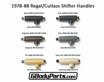 78-88 Regal Cutlass Center Console Complete Shifter Handle Assembly Color Choice. Fixed Price $85.00.