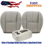 Driver & Passenger Bottom Seat Cover Gray Jump For 2007-2014 Gmc Sierra. Fixed Price $57.25.