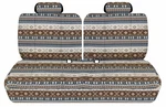 Aztec Bench Seat Cover Beige Blue Fit 1980 Chevy El Camino 50/50 Top,solid. Fixed Price $89.99.