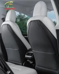 Leather Seat Back Protector Designed For Tesla Model Y 3 Std, Black. Fixed Price $83.50.