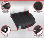 Motor Trend Universal Car Front Seat Cushion, Black Faux Leather (2-PACK). Fixed Price $49.49.