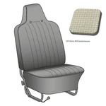 Complete Seat Cover Set Us Spec Off White Basket Weave Vw Beetle 43112605. Fixed Price $611.88.