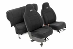 Rough Country Seat Covers Non Detach Headrest Fr & Rr For Jeep Cherokee Xj 84-96. Fixed Price $209.95.