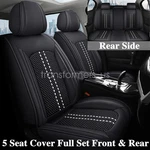 Fits Kia K5 Rio Stinger Car 5-SEAT Covers Front + Rear Pu Leather Protector Pad. Fixed Price $67.39.