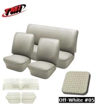 1967 Volkswagen Vw Bug Seat Upholstery, F/r + Panel Set, Off-white. Fixed Price $1079.29.