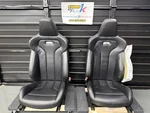 15-20 Bmw F82 M4 Front Driver Passenger Seats Leather Merino Black Set *blown. Fixed Price $1300.00.
