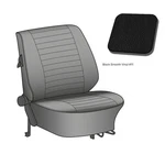 Complete Seat Cover Set Beetle Cabrio Black Smooth Vinyl Vw 43132811. Fixed Price $697.27.