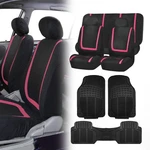 Fh Group Universal Fit Cloth Car Seat Covers For Suv Van W/ Floor Mats - Pink. Fixed Price $62.99.