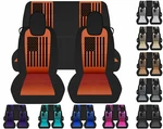 Front And Rear Car Seat Covers Fits Chevy Camaro 2010-2015 With American Flag. Fixed Price $156.39.