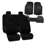 FH-FB102114 Full Set Classic Cloth Car Seat Cover & Floor Mat Black. Fixed Price $80.40.