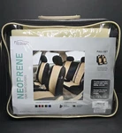 Fh Group Neoprene Car Seat Covers For Sedan Suv Waterproof Beige Black 8 Pcs.. Fixed Price $41.25.