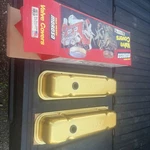 Vtg Moroso Gold Anodized Pontiac V8 Tall Valve Covers 68270. Fixed Price $299.99.