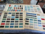 1960 Gm Ford Mopar Automotive Seat Vinyl And Leather Upholstery Samples Sheets. Fixed Price $14.99.