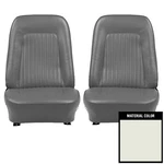 New Front Bucket Seat Covers White Pui Fits Chevrolet Camaro 67FS37U. Fixed Price $268.49.