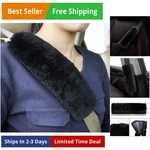 2PC Soft Genuine Sheepskin Wool Auto Cover Shoulder Pad Fo.... Fixed Price $19.72.