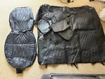 Carpass Covers (driver And Rear Seats Only) Black Blue Color. Fixed Price $46.00.